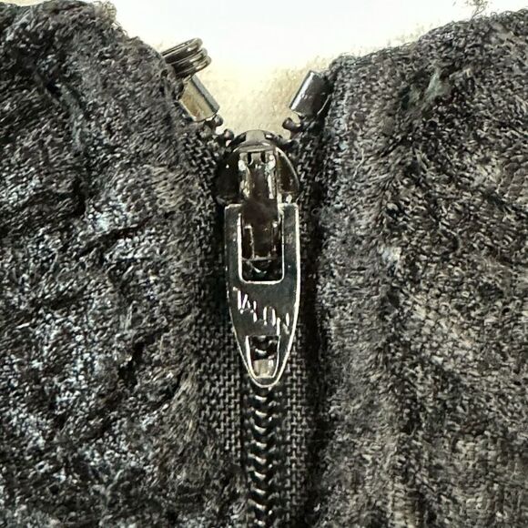 Vintage 80s 90s Talon Women’s 6 Chiffon Ruffled Cocktail Midi Dress Made in USA - Picture 7 of 8